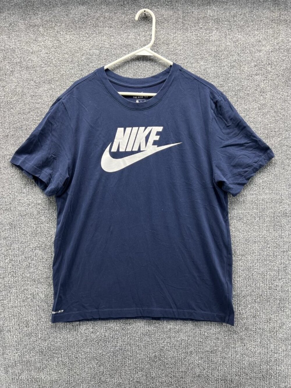 Nike Dri-FIT Shirt Mens XL Blue Short Sleeve Running Training Performance Top